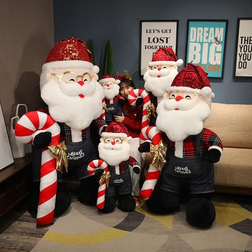 【可爱圣诞配饰❗️饱满立体填充】大号圣诞节老人公仔毛绒玩具圣诞老人玩偶儿童布偶娃娃圣诞节礼物。ja 商品图1