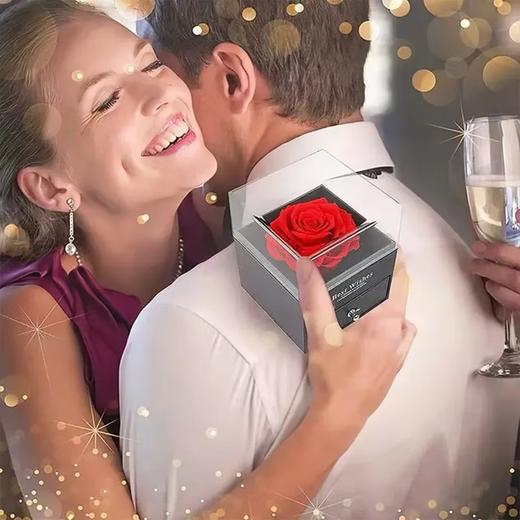 红玫瑰项链礼盒(不含项链)  母亲节情人节首饰礼品盒 商品图4