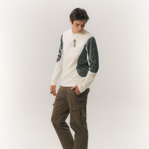 长袖T恤吸湿排汗拼接打底衫上衣冬男新款UPPERVOID二普纬度 商品图4