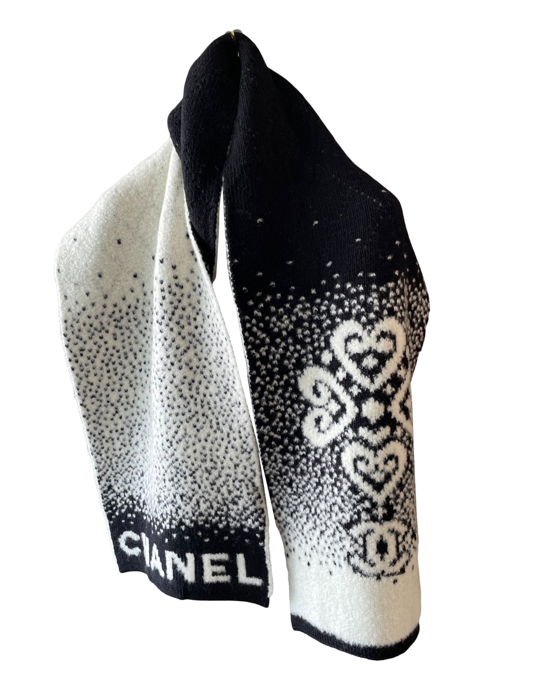 女款提花针织围巾 可配套he025