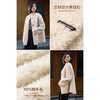 一件过冬 100%纯羊毛颗粒绒大衣 米思阳2025冬季简约气质牛角扣羊毛保暖中长款外套女5745 商品缩略图4