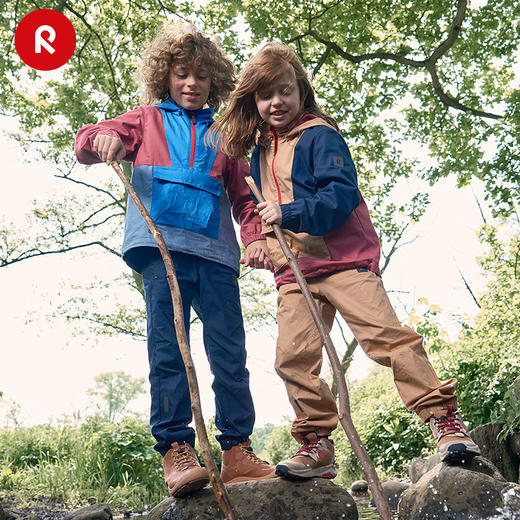 芬兰reima男女儿童拒水防风半开襟式套头夹克儿童连帽套衫 商品图3