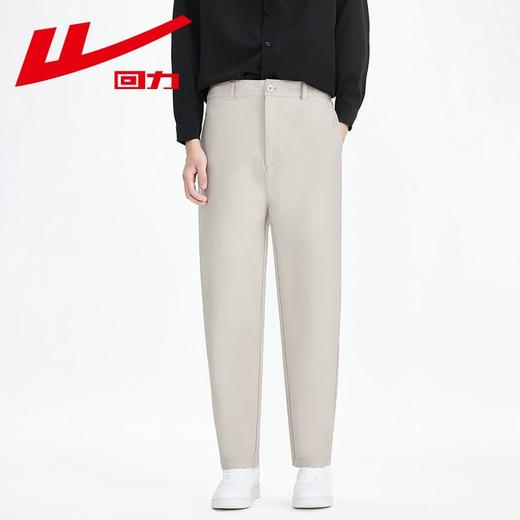 回力休闲裤男士2025春季新款百搭西裤韩版修身九分裤潮流黑色长裤 商品图9