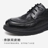 星期六男士全黑舒适系带皮鞋SSD3122032 商品缩略图6