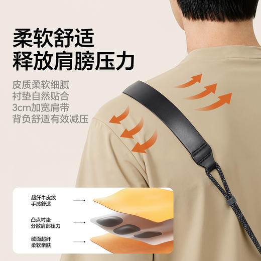 Ulanzi优篮子 CSS2 U-Snap相机快挂肩带Lite适用富士佳能索尼康可斜挎减压快拆背带卡片机微单通用摄影配件 商品图4