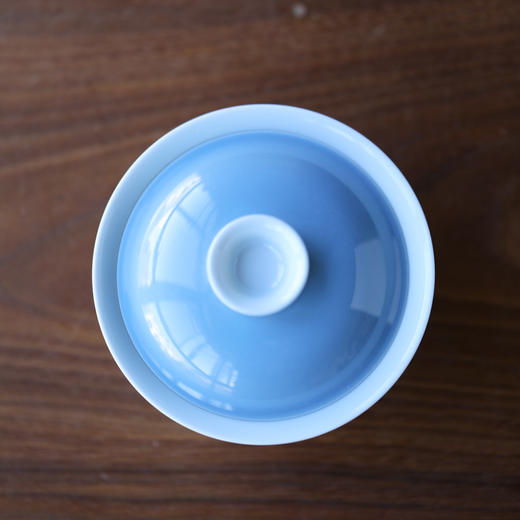 【曰何】 云色盖碗（天蓝） 商品图5