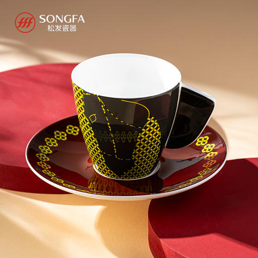 8头唐风骏影咖啡杯碟套组 商品图2