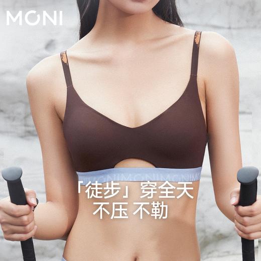 「速干」莫妮MONI无钢圈舒适法式三角杯轻运动时尚简约透气女内衣 商品图2