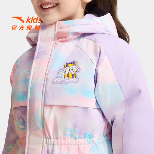安踏儿童羽绒服女小童装25年冬季中国冰雪户外铂晶绒羽绒服362549904S 商品图3