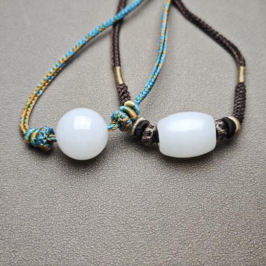 新疆和田玉且末料羊脂玉勒子锁骨链 1122-5（一个） 商品图1