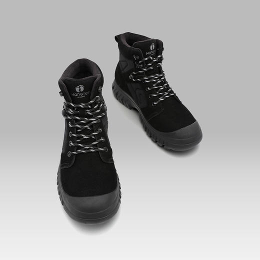 HANGTEN欢腾机能风男士保暖复古工装靴日常户外通勤高帮短靴B5221027RD
 商品图1