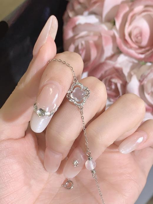 卡蒂罗KADER 如意四叶草手链 新中式国潮925银四叶草叠戴精致轻奢小众设计拼接链 平安顺遂璀璨闪耀 商品图7