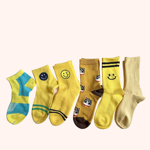【6双】【3-10岁】儿童四季棉袜长筒/短筒棉袜【孤品/样品袜子】 商品图1