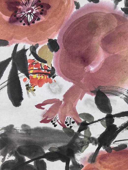 卓愿《山中秋色》98x48CM 手绘纸本宣纸国画作品 商品图4