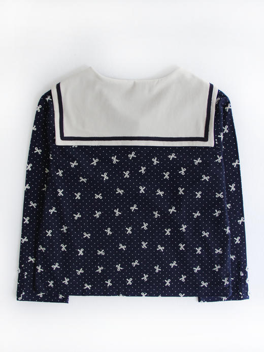 Kaiy Xiao 圣诞限定系列 复古童话海军领长袖T  一品红/圣诞夜 商品图4