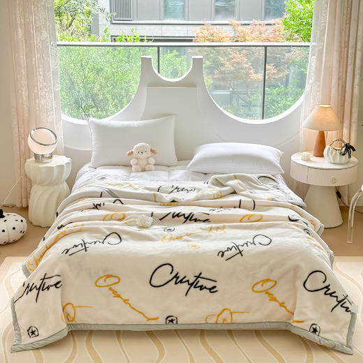 【广东省省被】双层加厚拉舍尔毛毯 柔软亲肤蓄热保暖 商品图4