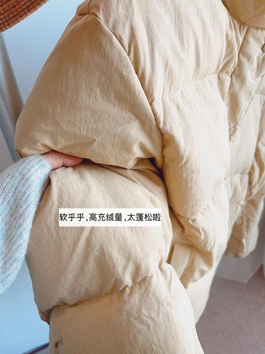 老米优品🎈3-5天！出口韩国高端款！定制面料天丝棉《“三星安心绒”600蓬  90白鸭绒羽绒服》高充绒量+高蓬松度！WT251125A 商品图3