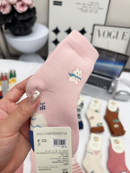 【五双装】六指鼠加厚毛圈袜 商品图4