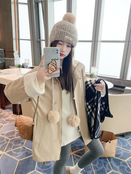 <曾小咸推荐> 现货秒杀！微信超特价！毛毛领夹棉外套 日常299.99 立减150 秒杀149.99！ 商品图9