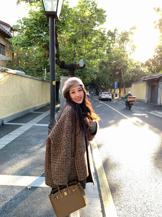 Read Nameless /贝贝羊驼羊毛彩格双面呢大衣 2025/11/27 商品图2