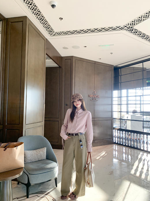 【169元任选2件】现货！粉色格子衬衫 商品图12