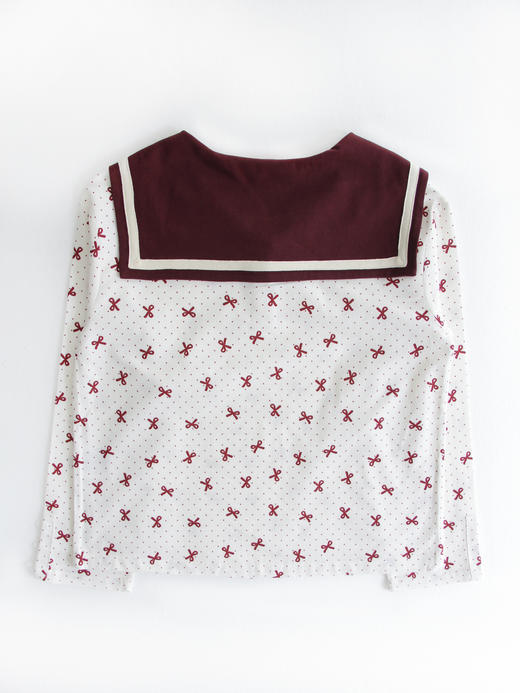 Kaiy Xiao 圣诞限定系列 复古童话海军领长袖T  一品红/圣诞夜 商品图7