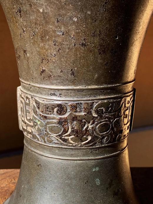 青铜饕餮兽面纹花觚，顺丰包邮 商品图6