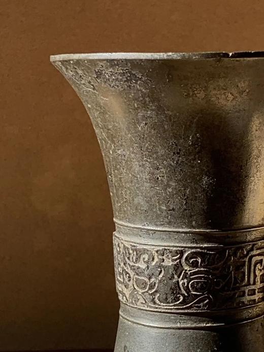 青铜饕餮兽面纹花觚，顺丰包邮 商品图5