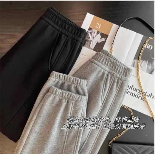 云仓 【9588】加绒加厚一体绒 一条过冬束脚口卫裤 商品图7