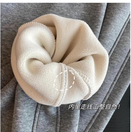 云仓 【9588】加绒加厚一体绒 一条过冬束脚口卫裤 商品图4