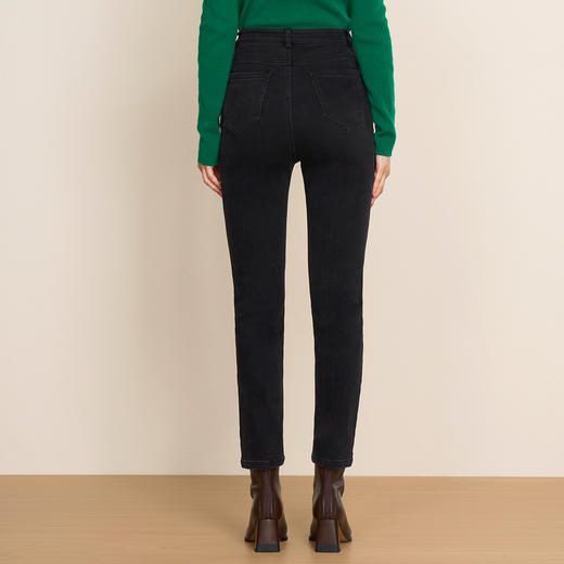 EITIE爱特爱冬季新款时尚简约通勤显瘦修身百搭黑色小脚铅笔裤8005713 商品图4