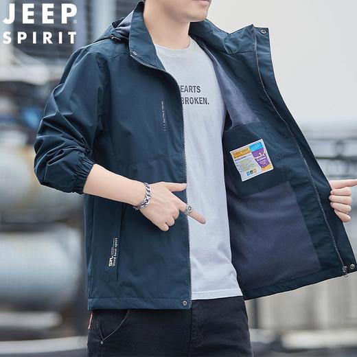 JEEP SPIRIT男士休闲外套男夹克秋冬休闲夹克男士潮流外套HL7183 商品图2