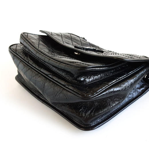 【95新】YSL圣罗兰Niki系列633184中号全黑D扣niki链条包单肩斜挎包女士241125AK10 商品图5