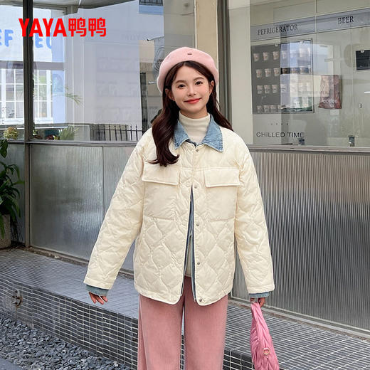 严选 | 鸭鸭牛仔衬衣女款羽绒服 S- L码 多色可选 YE4B604027P 商品图5