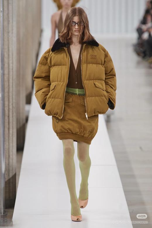 D112737重磅字母拉链皮毛一体羽绒服外套男女同款 商品图7