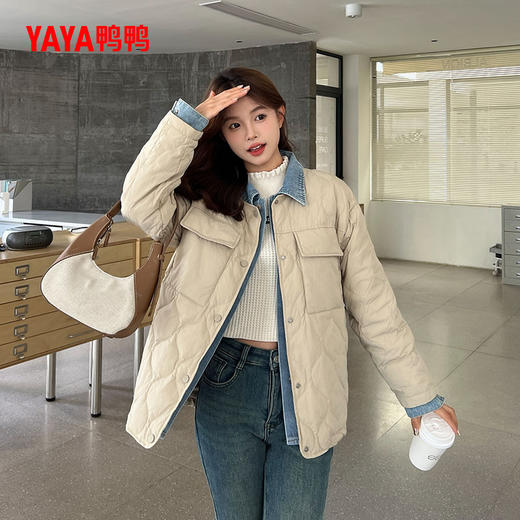 严选 | 鸭鸭牛仔衬衣女款羽绒服 S- L码 多色可选 YE4B604027P 商品图3