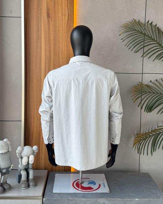 茑家刺绣款 CRONIN Cotton Overshirt 弹力防风防雨翻领衬衫夹克外套 商品图4