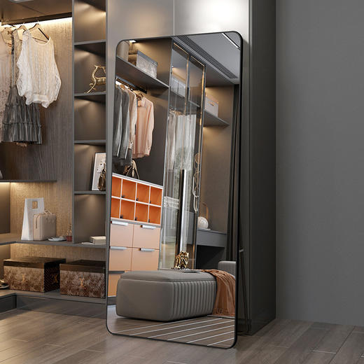 全身镜落地镜家用网红ins风女宿舍卧室壁挂贴墙试衣穿衣镜子挂墙 商品图2