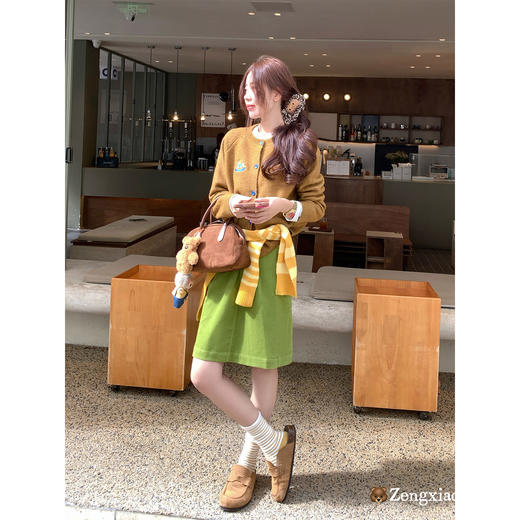 <曾小咸推荐> 现货秒杀！微信超特价！条纹披肩 日常99.99 立减60 秒杀39.99！！刺绣棕色毛衣开衫 秒杀89.99！ 商品图4