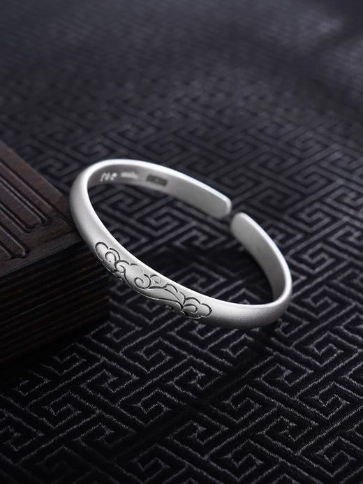 【祥云福照】子佩集S999银手工手镯原创设计【55081206】2407 商品图0