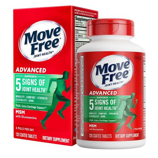 【静姐专属】Move Free益节 维骨力氨糖软骨素 绿瓶120粒 商品图0
