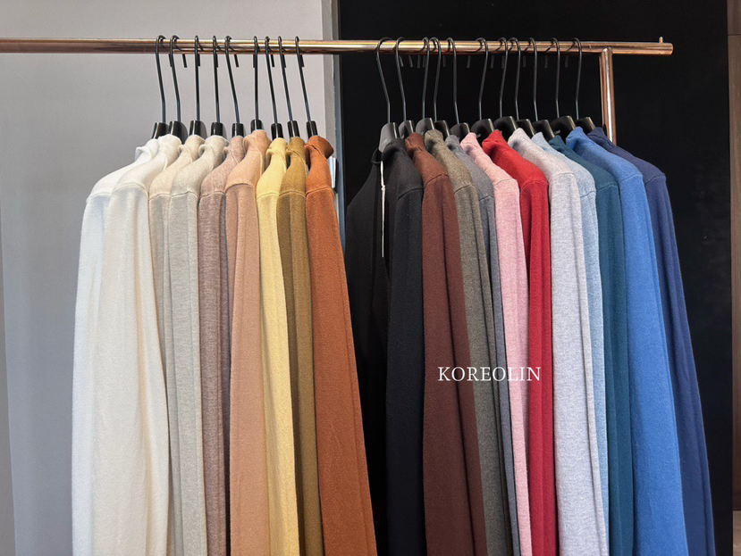 韩国订单20色羊绒针织衫2件