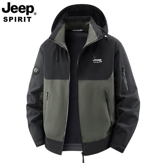 JEEP SPIRIT主推爆款大码男外套秋冬新款休闲中年男士夹克衫加绒 商品图4