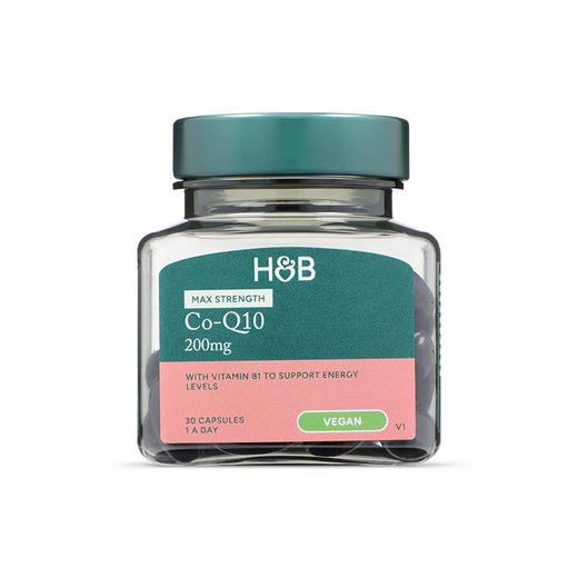 【含邮含税】HOLLAND&BARRETT荷柏瑞辅酶Q10胶囊200mg30粒/瓶 商品图0