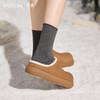 西遇冬季加绒勃肯鞋女新款外穿小土豆毛毛鞋一脚蹬包头半拖鞋V2457352 商品缩略图2