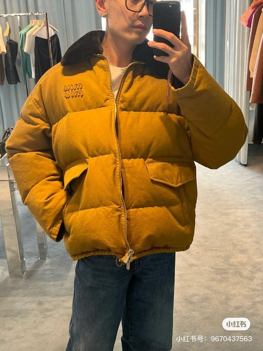 D112737重磅字母拉链皮毛一体羽绒服外套男女同款 商品图5