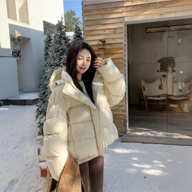 澳洲AUChris 摩登短款龟背泡芙 可拆卸 连帽羽绒服 ACYSDYP202513