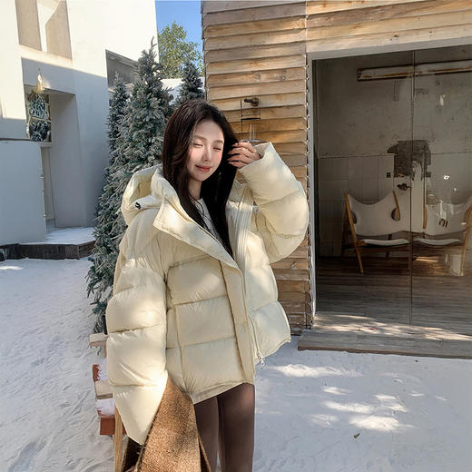 澳洲AUChris 摩登短款龟背泡芙 可拆卸 连帽羽绒服 ACYSDYP202513 商品图0