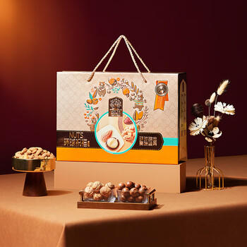 臻味节日坚果礼盒环球祝福1500g干果休闲零食礼包公司礼品 商品图3