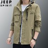 JEEP SPIRIT中长款外套男秋季宽松防水多口袋冲锋风衣夹克JC8111A 商品缩略图2